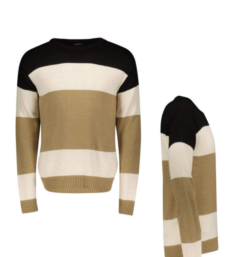 Pullover gestreift beige/panna - Imperial